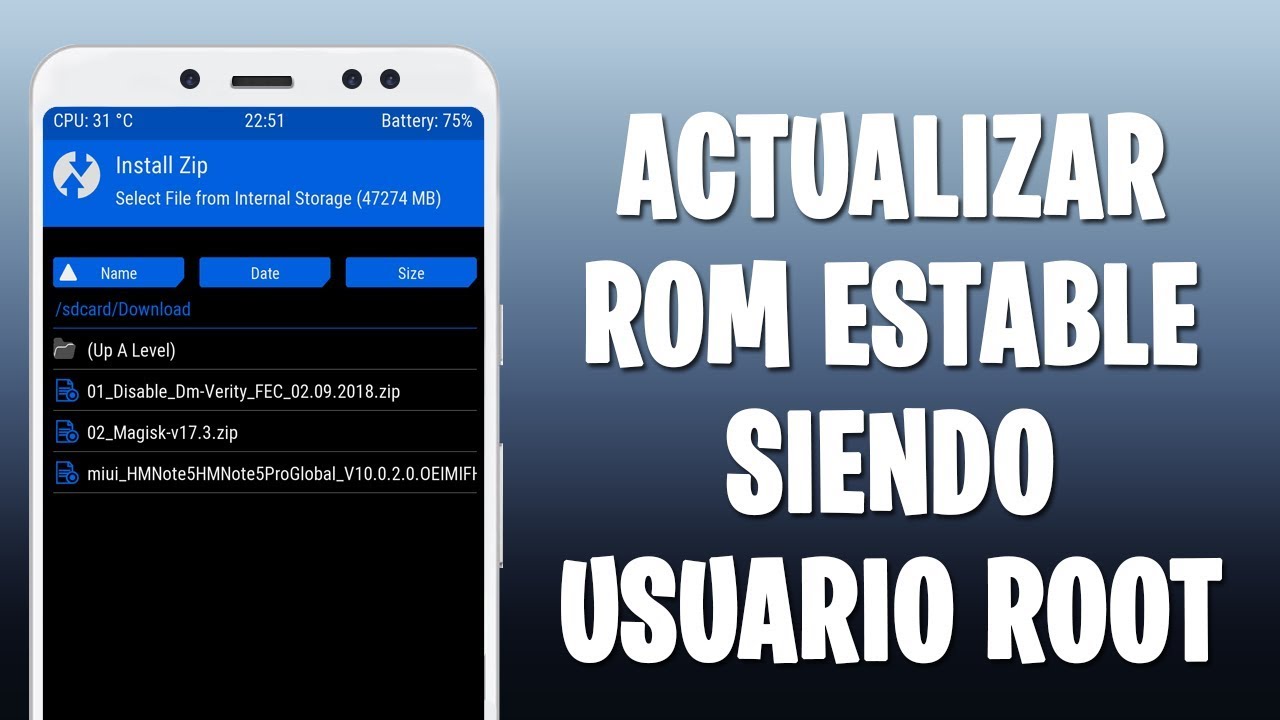ACTUALIZAR ROM ESTABLE OFICIAL SIENDO USUARIO ROOT (XIAOMI) - YouTube