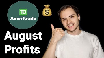 My TD Ameritrade Trading Bot Profits August 2020