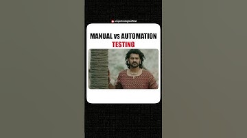 Difference Between Manual Testing vs Automation Testing | #Shorts