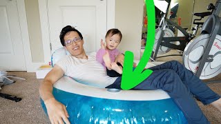 Ultimate Summer Relaxation: QPAU Inflatable Pool Floats with Backrest, Armrest & Cup Holder