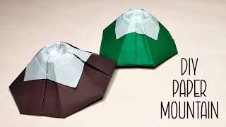 Origami Volcano | Paper Mountain Craft | ORIGAMI MOUNT | Paper crafts @Deecrafts