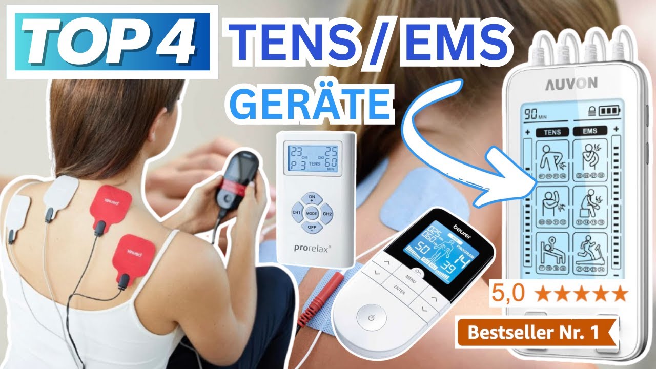 Beste TENS / EMS GERÄTE (Testsieger 2025) | Top 4 TENS / EMS Geräte ...