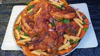 الدجاج  المشوي عالطريقة التركيه بتتبيله جدا شهية بتنافس المطاعم