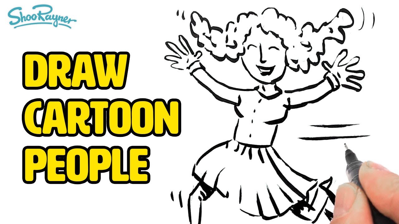 Featured image of post Cartoon Drawings Of People Easy / These tutorials are not only easy to follow, but they&#039;re also suitable for kids and adults.