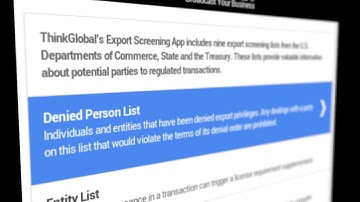 Learn About the Export Screening App: The Denied Persons List