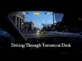 Blue Hour Winter Drive - Toronto | Relaxing Quiet Evening Streets 4K