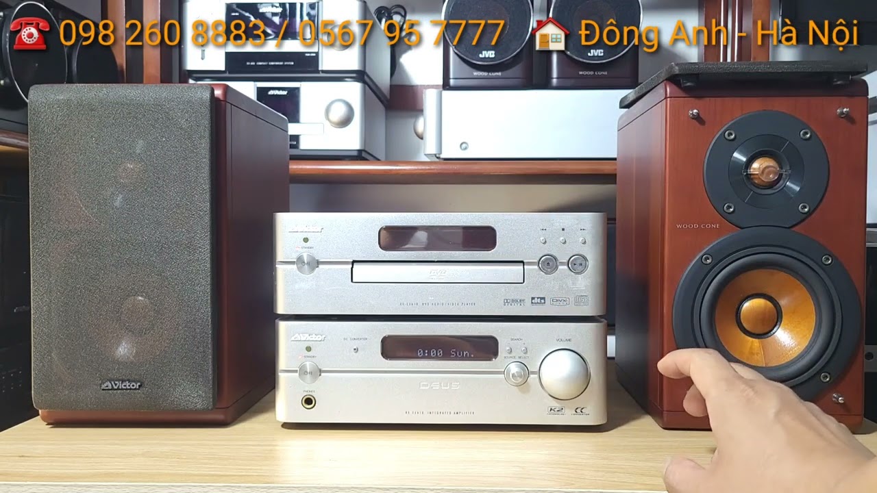 Review of Victor EX-A10 Wood Cone Speaker System | 2-Way Speakers