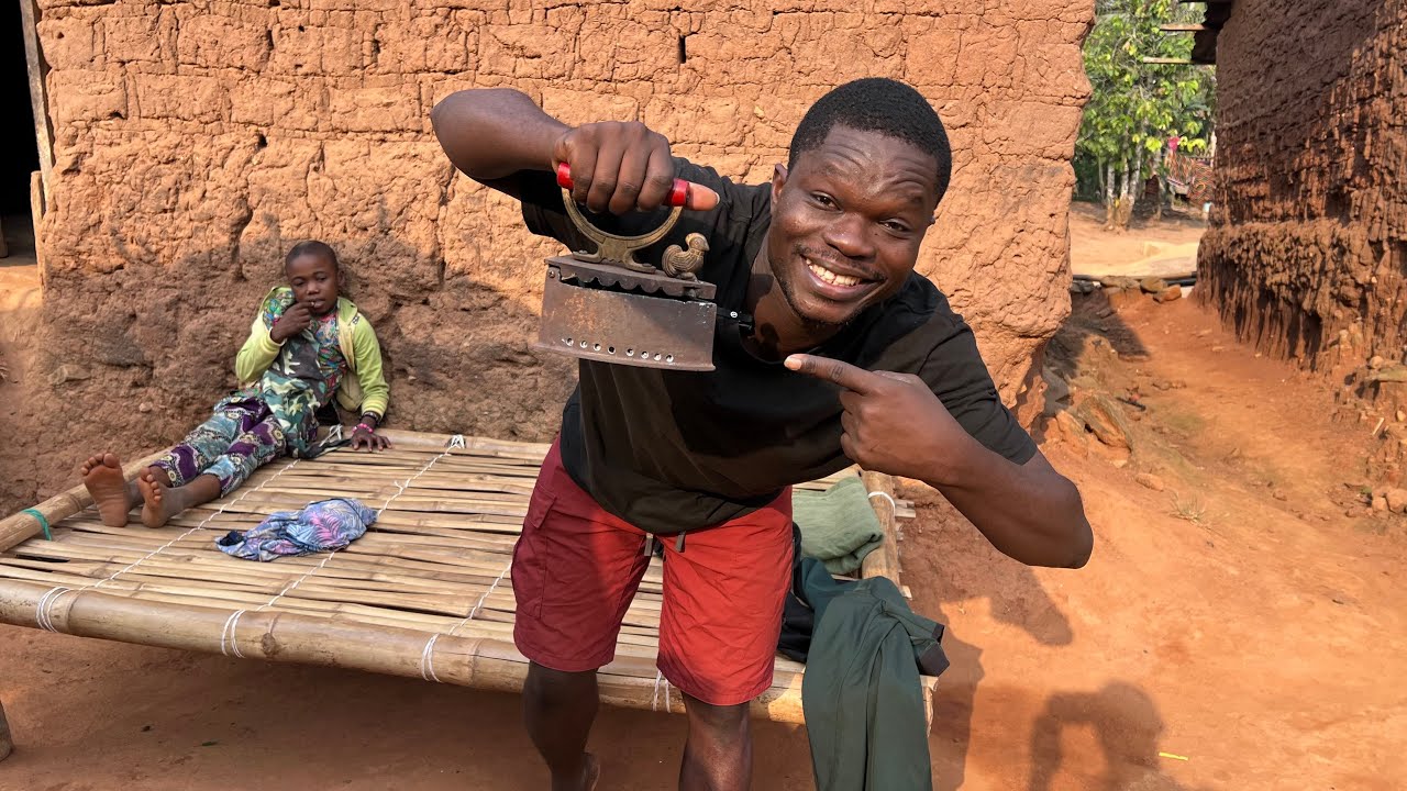 Глажка без электричества в Африке