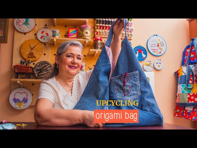 DIY Old Denim To Origami Bag - CocoZini