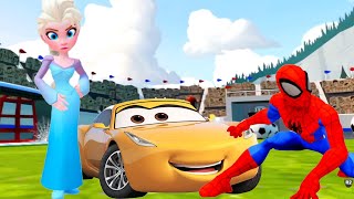 Cartoons for the little ones about Spiderman and Queen Elsa Cartoons for kids