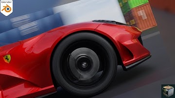 Blender Animation short film | Cycles | Test driving a Ferrari 812 Superfast