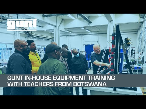 GUNT in-house equipment with teachers from Botswana