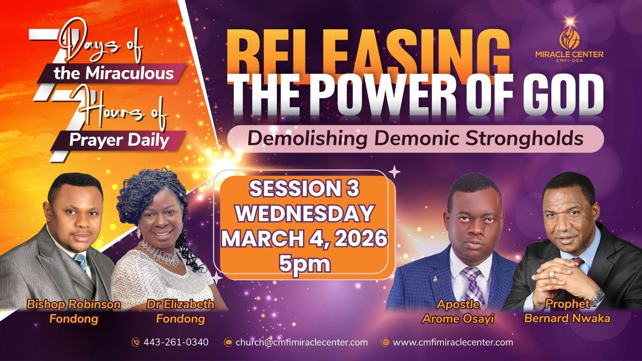 SESSION 3 - LIVE! 🔥RELEASING THE POWER OF GOD | DEMOLISHING DEMONIC STRONGHOLDS