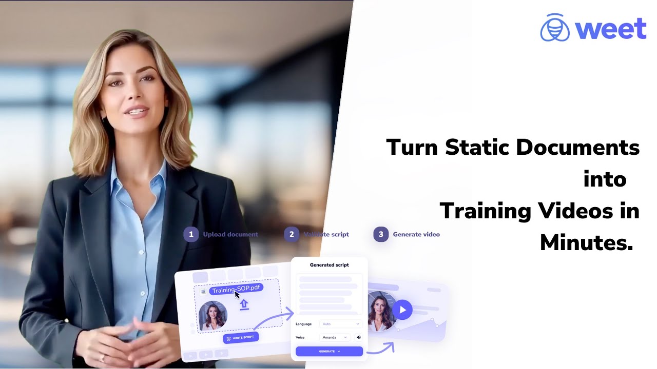 Turn Any Document Into a Training Video in Minutes with AI | Weet by Speach