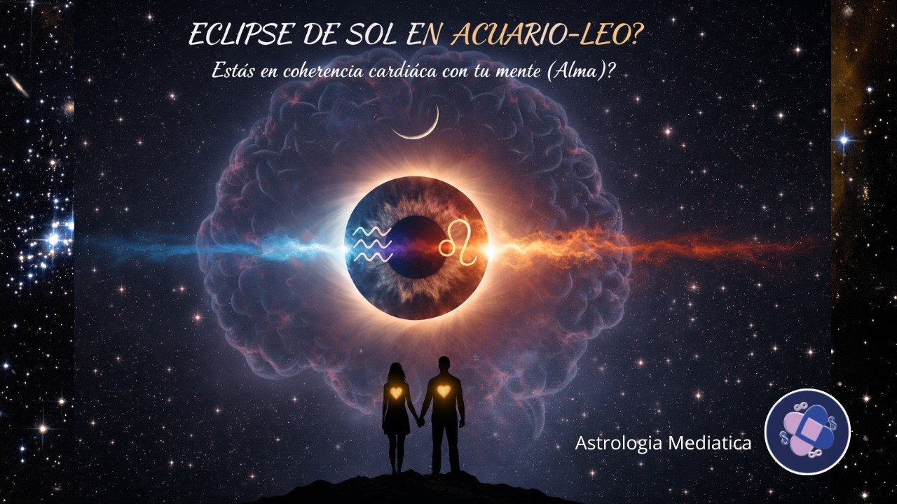 Eclipse en el eje ACUARIO-LEO...¿Estás en coherencia cardíaca con tu mente (ALMA)? 17/02/2026 (2033
