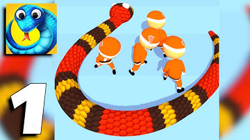 Snake Master 3D - Gameplay Part 1 Levels 1-5 (Android, iOS) - All Levels