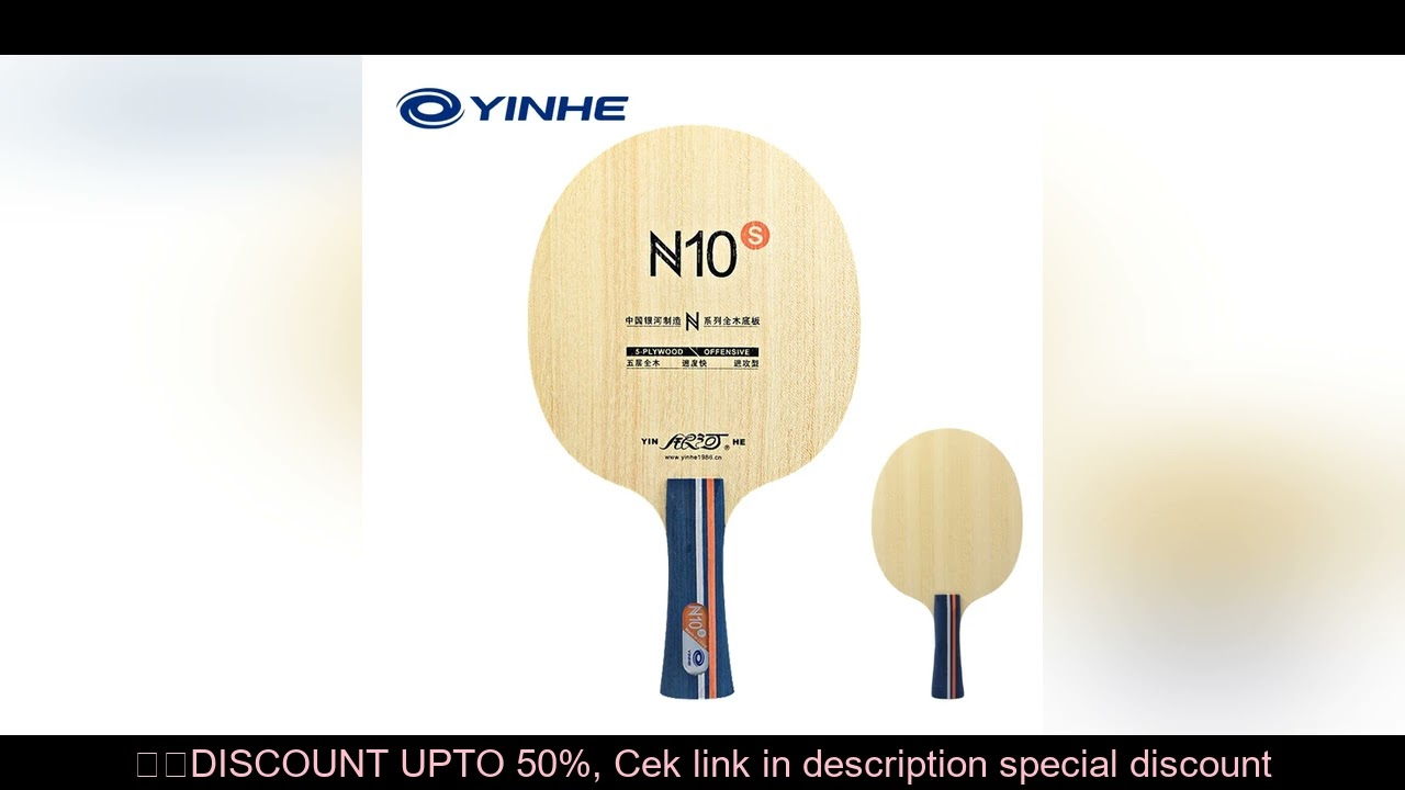 Yinhe Table Tennis Blade N10s N-10 Offensive 5 Wood Ping Pong Racket Blade