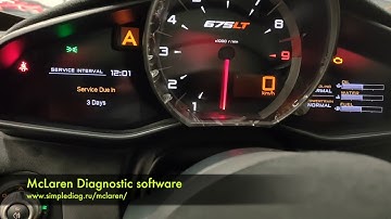 McLaren 675LT Service interval reset