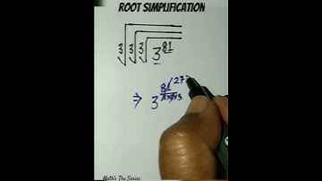 Root Simplification 🔥 #mathstheseries #mathstrickshorts #youtubeshorts #maths #mathshorts