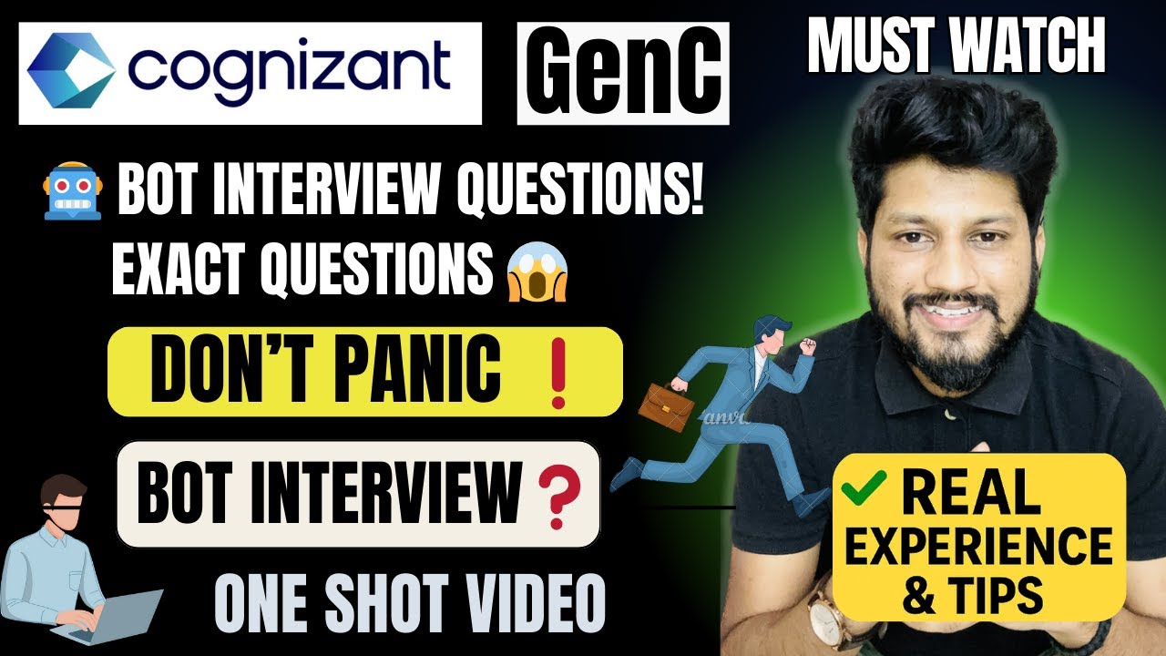 Cognizant BOT Interview Questions 🔥 | Exact Questions + Answers | GenC 2026