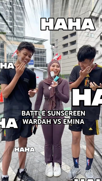 BATTLE SUNSCREEN EMINA VS WARDAH⁉️‼️TERNYATA PEMENANGNYA….😱😱🤯🤯⁉️#qonitcah