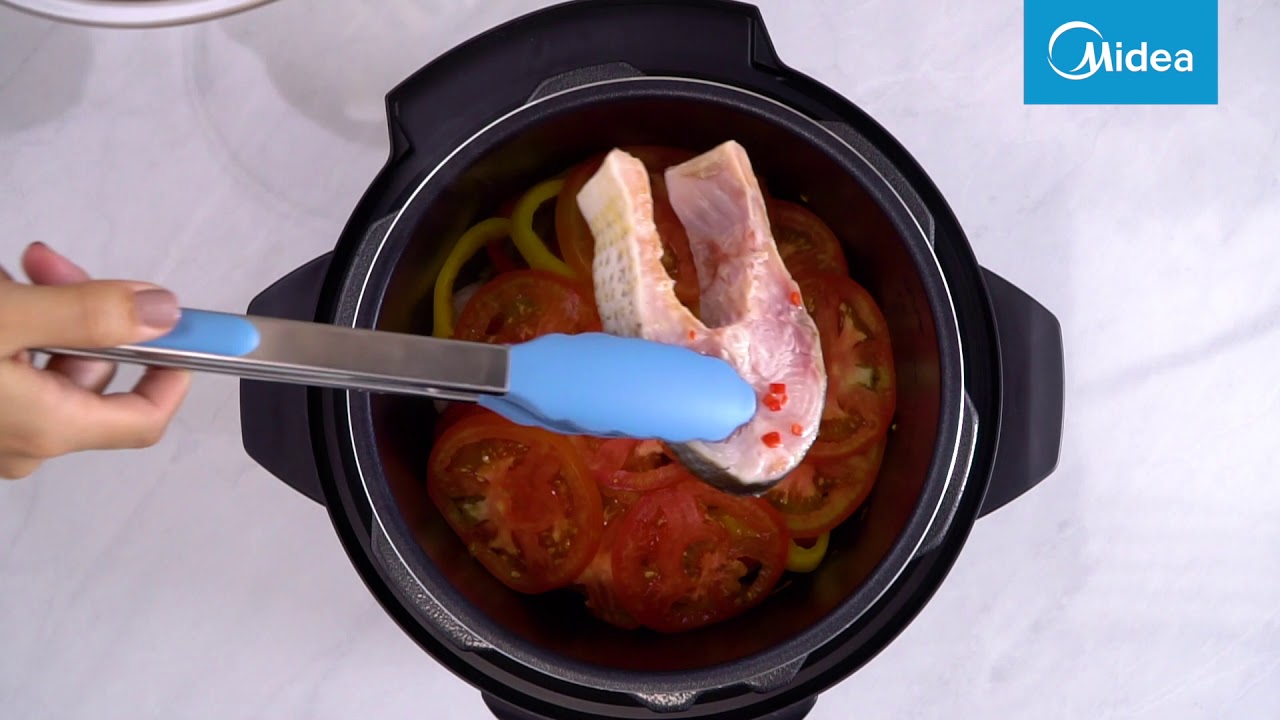 Moqueca de peixe na Panela de Pressão Elétrica Midea