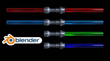 How To Make A Lego Lightsaber In Blender / Blender Beginner Tutorial
