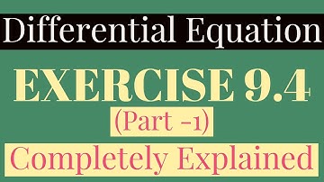 differential equations class 12 exercise 9.4 (Part-1)