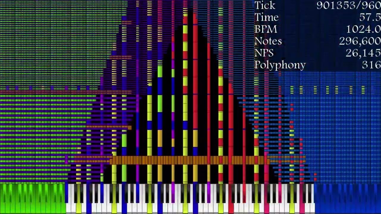 [Black MIDI, 400K Views Special] EMXPA V7 15.52 Million Notes - LucasMIDI and JMv5