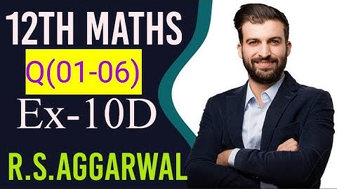 12th Maths Differentiation R.S.Aggarwal Solutions|Differentiation Class-12th Maths R.as.Aggarwal 10D