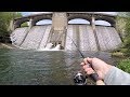 Fishing Below GIANT Spillway - LOADED with Fish!!!