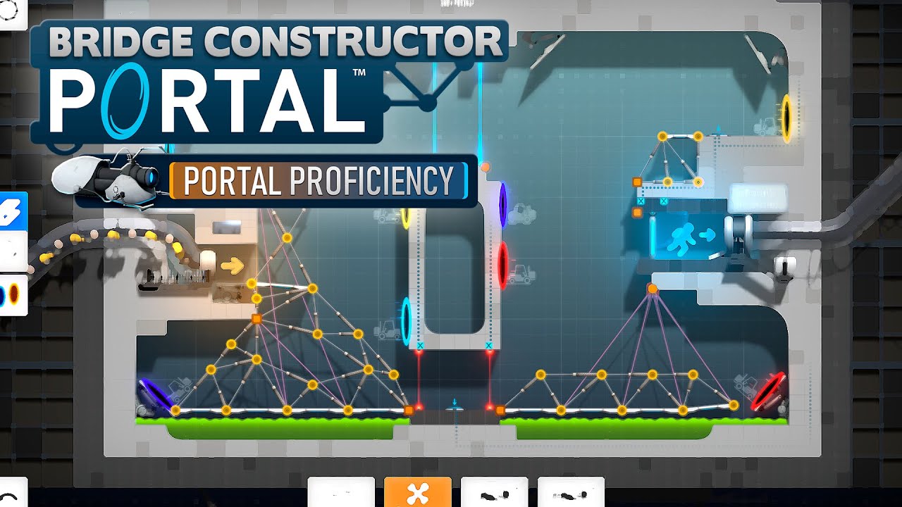 Скучно - Bridge Constructor Portal - Portal Proficiency #2 - YouTube