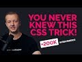 One CSS Trick You Didn't Know About! +200k Subscribers Today!