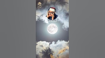 فسبحان الله حين تمسون وحين تصبحون" #المنشاوي سورة الروم❤