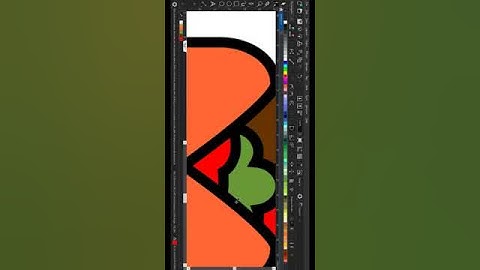 drawing vector simple cartoon burrito using coreldraw #shorts