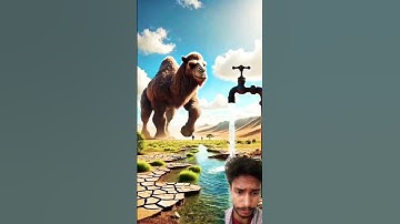 The monkey and his child lived in a tree house and then there was a severe drought 😭 #ai #monkey