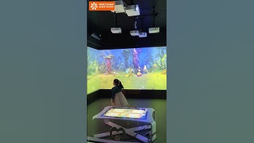 Indoor playground AR alive drawing multiplayer Painting interactive wall projection system game