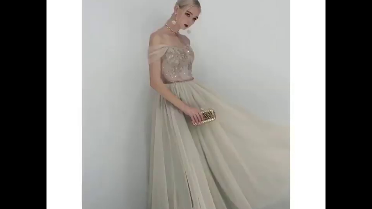 Elegant Champagne Evening Dresses 2019