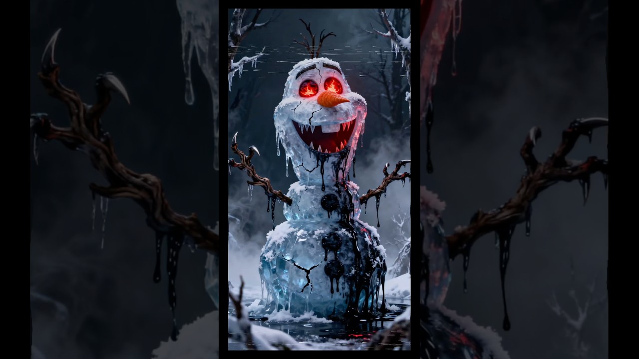 Horror version of the frozen characters 