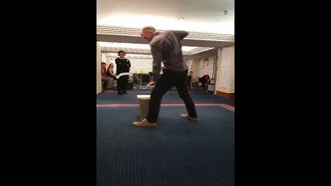 One of our NLP Master Practitioner delegates doing a board break