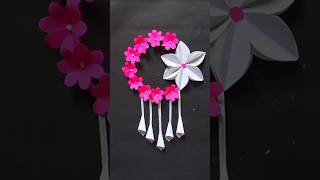 Beautiful paper flower wall hanging / DIY Wall Hanging Craft #shorts #ytshorts #craft #shivpawar
