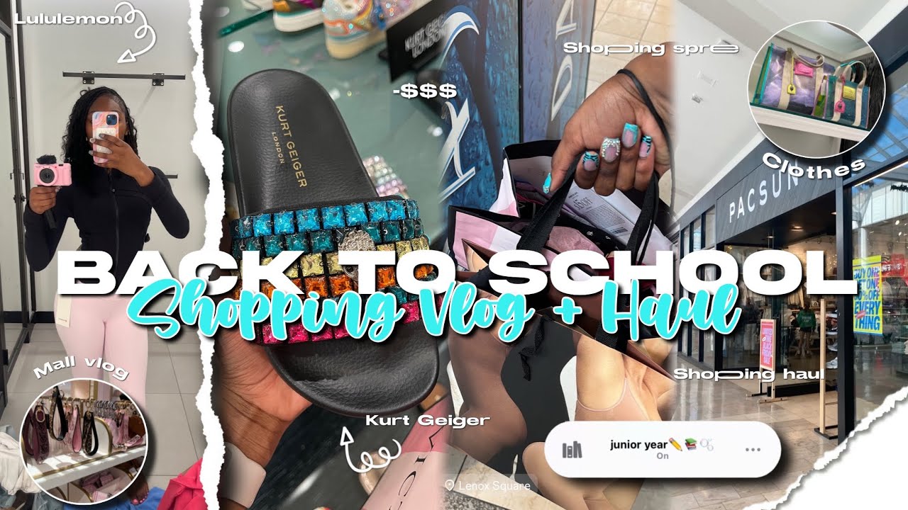 BACK TO SCHOOL CLOTHES SHOPPING VLOG 2025 | mall vlog, haul, Sephora + more!