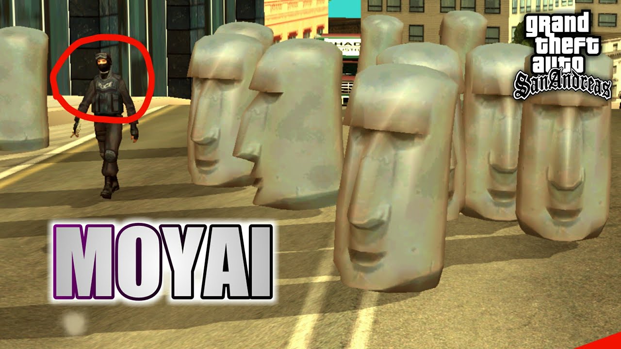 Moyai-Moai Emoji for GTA San Andreas