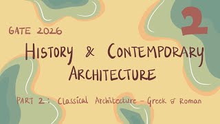 Gate architecture - HISTORY | Classical architecture - Greek & Roman - part 2
