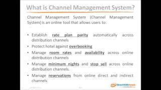 Channel Management System Introduction