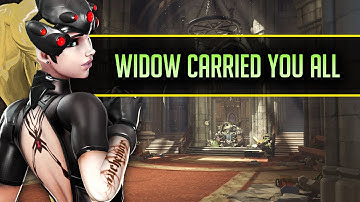 WIDOW CARRIED YOU ALL - Aimbottz Overwatch Widowmaker Gameplay