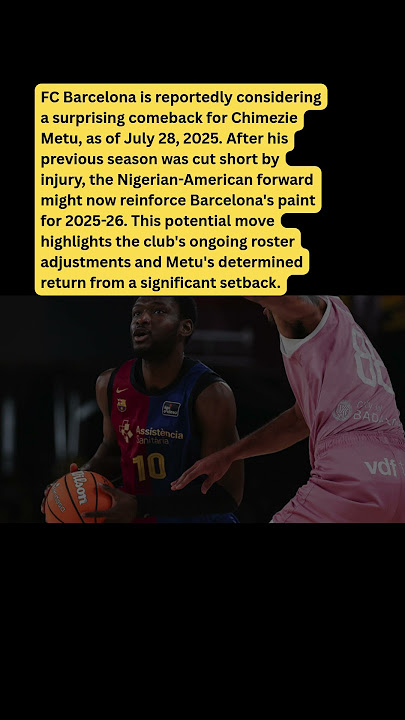 SHOCKING Comeback! 🤯 Metu Back to Barça! 🏀 #sports #basketball #shorts