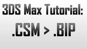 Converting CSM Motioncapture to BIP in 3DS Max
