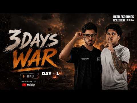 3 DAYS 3K GRANDS WAR DAY 1 || 5TH SEPT - 7TH SEPT || BGMI TOURNAMENT