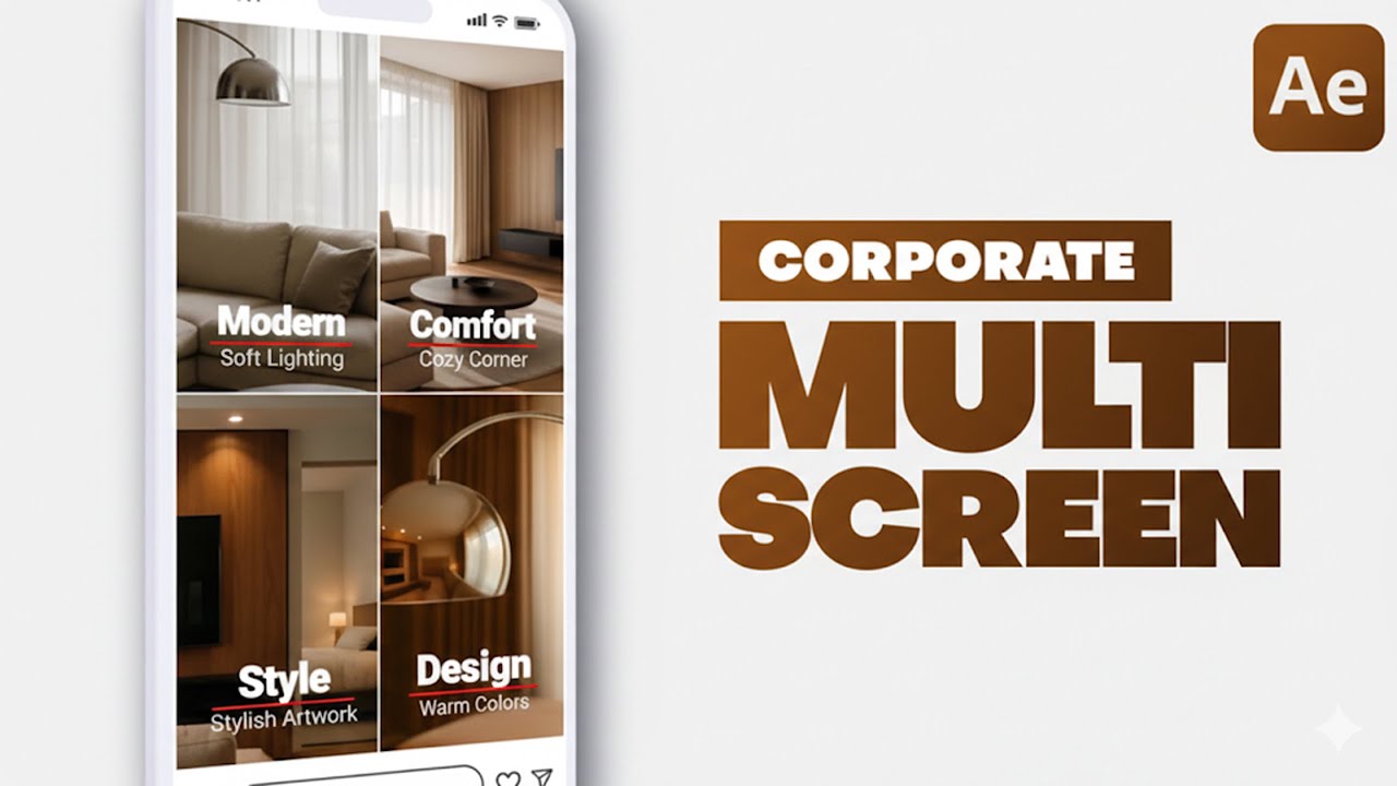Vertical Corporate Multiscreen 📱 After Effects Template